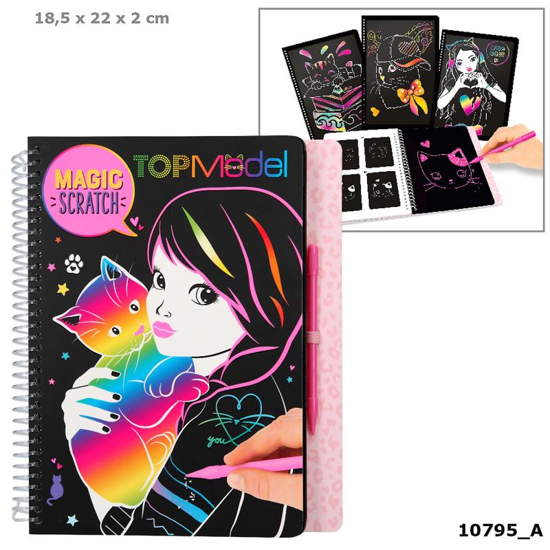 Top model magic scratch book online